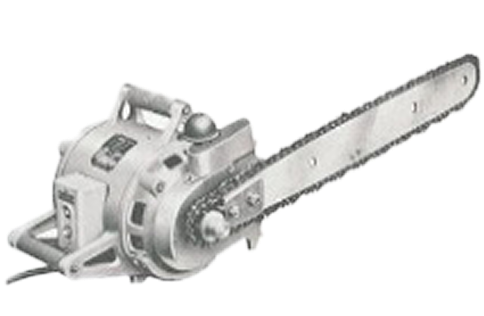 Japan's first electric chainsaw